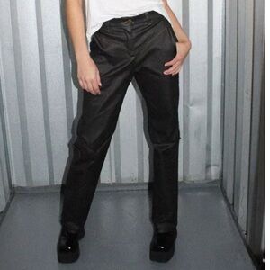 NTK by tt studios Brown Coated Denim Stretch Cotton Western Rodeo Jeans EUC 25